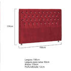 Cabeceira Solteiro Tóquio P04 90 Cm Suede - Doce Sonho Móveis