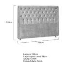 Cabeceira Solteiro Tóquio P04 98 Cm Suede - Doce Sonho Móveis