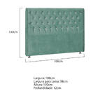 Cabeceira Solteiro Tóquio P04 98 Cm Suede - Doce Sonho Móveis