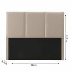 Cabeceira Solteiro Vancouver Linho Bege