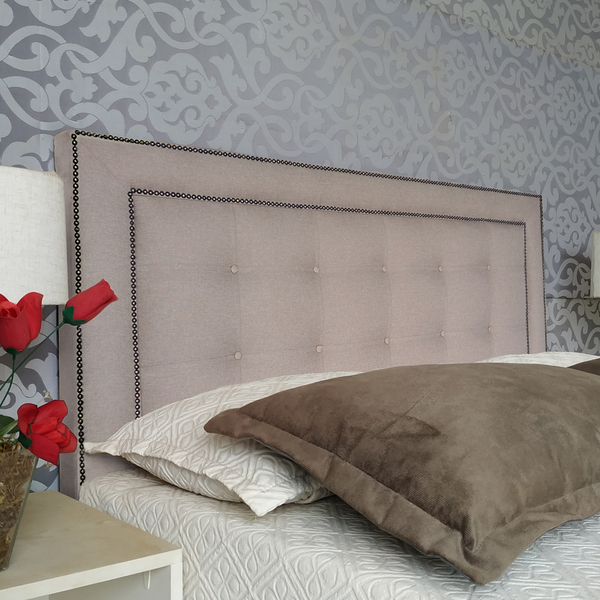 Cabeceira Solteiro Veneza Diamond Linho Bege 90 X 60 Cm Rbl