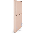 Cabeceira Solteiro Vicenza 100 Cm Suede Bege L02 Com 01 Mesa