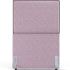 Cabeceira Solteiro Vicenza 100cm L02 Bouclê Rosê Com 01 Mesa