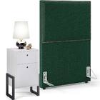 Cabeceira Solteiro Vicenza 100cm L02 Bouclê Verde Com 01 Mesa