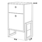 Cabeceira Solteiro Vicenza 100cm L02 Bouclê Verde Com 01 Mesa