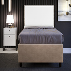 Cabeceira Solteiro Vicenza 100cm L02 Facto Branco Com 01 Mesa