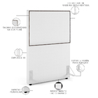 Cabeceira Solteiro Vicenza 100cm L02 Facto Branco Com 01 Mesa