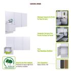 Cabeceira Solteiro Zurique 1 Porta Grafite - Art In Móveis