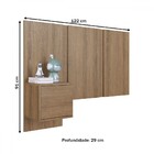 Cabeceira Solteiro Zurique 1 Porta Mel - Art In Móveis