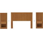 Cabeceira Sonhar Ripada Com Mesa Cinamomo Jcm Movelaria