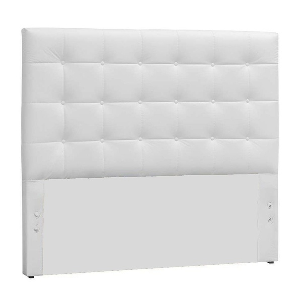 Cabeceira Sonho Clean Queen 1,60m Em Corino Branco