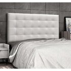 Cabeceira Sonho Clean Queen 1,60m Em Couro Sintético Branco