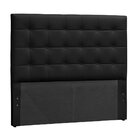 Cabeceira Sonho Clean Queen 1,60m Em Couro Sintético Preto