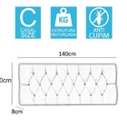 Cabeceira Sonho Paris Casal 1,40m Painel Em Suede Cinza