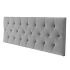 Cabeceira Sonho Paris Casal 1,40m Painel Em Suede Cinza