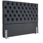 Cabeceira Sonho Paris King 1,95m Em Corino Preto