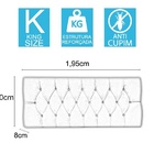 Cabeceira Sonho Paris King 1,95m Painel Em Suede Marrom