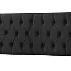 Cabeceira Sonho Paris King 1,95m Painel Em Suede Preto