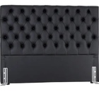 Cabeceira Sonho Paris Queen 1,60m Em Corino Preto