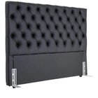 Cabeceira Sonho Paris Queen 1,60m Em Couro Sintético Preto