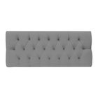 Cabeceira Sonho Paris Queen 1,60m Painel Em Corino Cinza