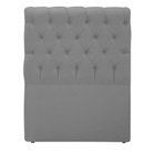 Cabeceira Sonho Paris Solteiro 90cm Em Suede Cinza