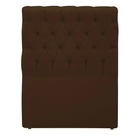 Cabeceira Sonho Paris Solteiro 90cm Em Suede Marrom