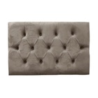 Cabeceira Sonho Paris Solteiro 90cm Painel Em Suede Bege