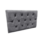 Cabeceira Sonho Paris Solteiro 90cm Painel Em Suede Cinza
