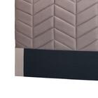 Cabeceira Sotille 0,90 Veludo Rose - Simbal