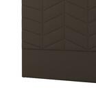 Cabeceira Sotille Plus Solteiro 900mm Suede Chocolate - Simbal