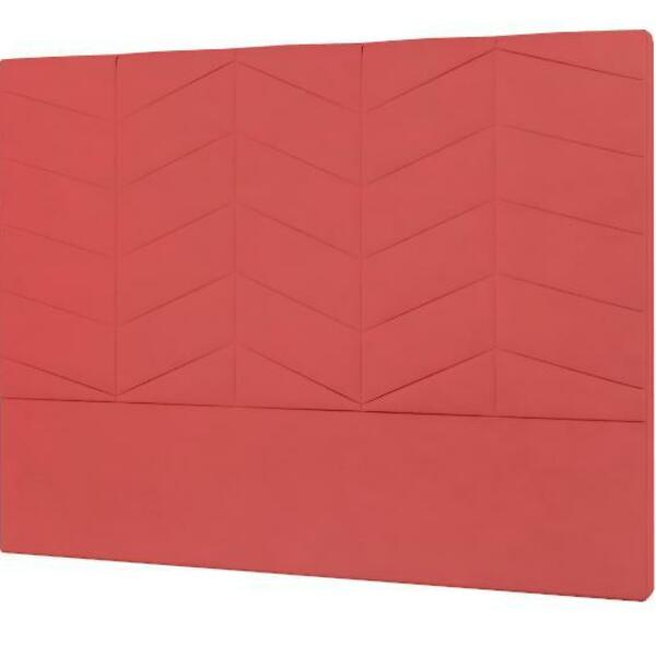 Cabeceira Sotille Plus Solteiro 900mm Vedulo Adar Vermelho -