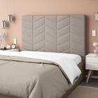 Cabeceira Sotille Plus Solteiro 900mm Veludo Adar Camurça - S