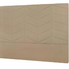 Cabeceira Sotille Plus Viúva 1000mm Veludo Bege Escuro - Simb