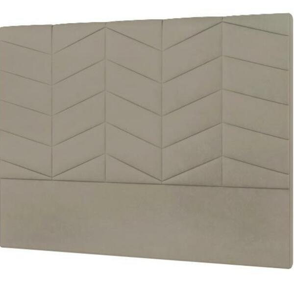 Cabeceira Sotille Plus Viúva 1000mm Veludo Slim Castor - Simb