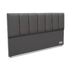 Cabeceira South Veluto Cinza Super King (11x195x125) - Revest