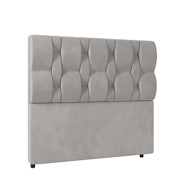 Cabeceira Spezia Luxo Para Cama Box Solteiro 90cm Veludo - Ss