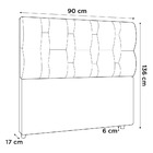 Cabeceira Spezia Luxo Para Cama Box Solteiro 90cm Veludo - Ss