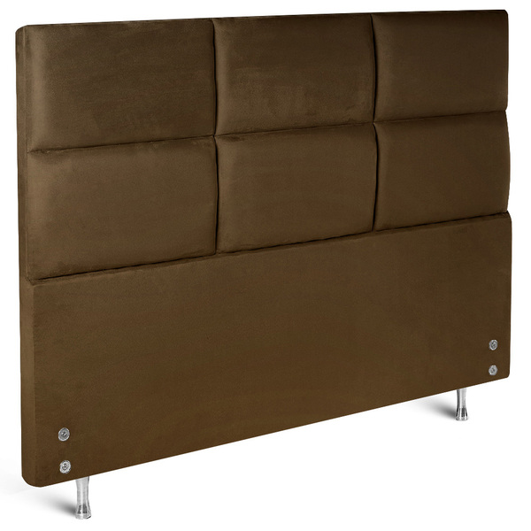 Cabeceira Square Premium F.a Colchões Swede Café Solteiro 88x