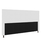 Cabeceira Stambul Para Cama Box King 195 Cm Corino Branco - D