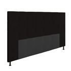 Cabeceira Stambul Para Cama Box King 195 Cm Suede Preto M11 -