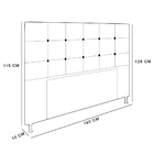 Cabeceira Stambul Para Cama Box Queen 160 Cm Suede Grafite -