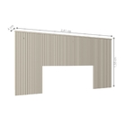 Cabeceira Stark Ripado Off White