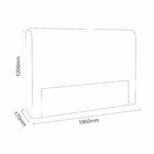 Cabeceira Super King 195cm New Plus Dama Marrom Taupe