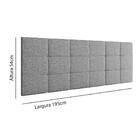 Cabeceira Suspensa Almofadada Decoração Quarto Cama Box Casal