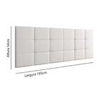 Cabeceira Suspensa Almofadada Decoração Quarto Cama Box Casal