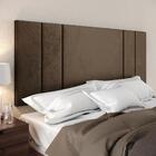 Cabeceira Suspensa Almofadada Decoração Quarto Casal Cama Box