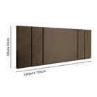 Cabeceira Suspensa Almofadada Decoração Quarto Casal Cama Box