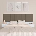 Cabeceira Suspensa Cama Casal Com Led Malibu Bran/capuc - M.