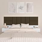 Cabeceira Suspensa Cama Casal Com Led Malibu Bran/mar - M. Ar